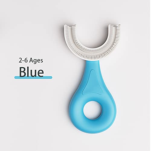 soobei Kids U-Shaped Toothbrush ,Food Grade Soft Silicone Brush Head, 360° Or...