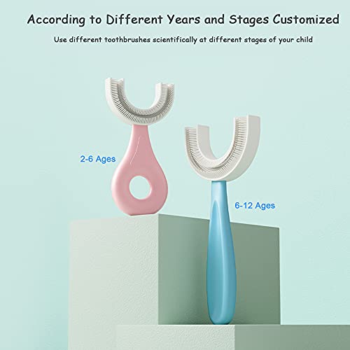 soobei Kids U-Shaped Toothbrush ,Food Grade Soft Silicone Brush Head, 360° Or...