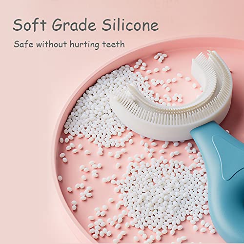 soobei Kids U-Shaped Toothbrush ,Food Grade Soft Silicone Brush Head, 360° Or...