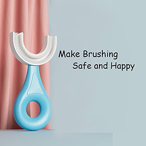 soobei Kids U-Shaped Toothbrush ,Food Grade Soft Silicone Brush Head, 360° Or...