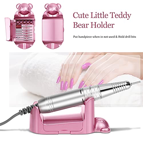 Cordless Electric Nail Drill Machine 35000RPM Professional Nail Drills for Ac...