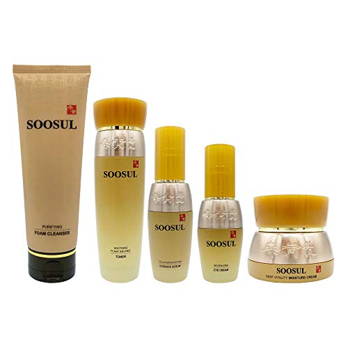 Soosul Fabulous Five Piece Anti-Aging Skin Care Set | Foam Cleanser, Skin Ton...