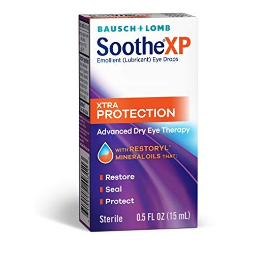 Bausch + Lomb Soothe XP Lubricant Eye Drops, Xtra Protection Formula, 0.5 Oun...