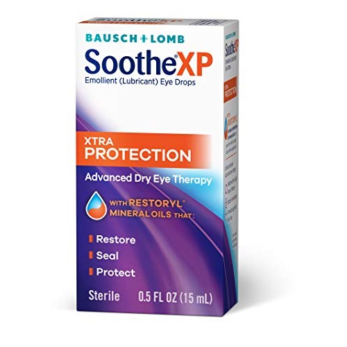 Bausch + Lomb Soothe XP Lubricant Eye Drops, Xtra Protection Formula, 0.5 Oun...