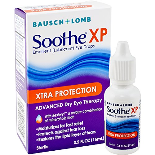 Bausch + Lomb Soothe XP Lubricant Eye Drops, Xtra Protection Formula, 0.5 Oun...