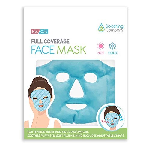 Hot and Cold Gel Face Mask by Soothing Company - Pain Relief for Migraines - ...