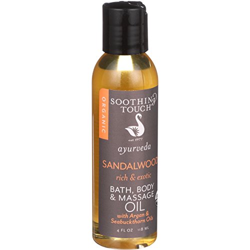 2 Pack of Soothing Touch Bath Body & Massage Oil Ayurveda Sandalwood Rich & E...