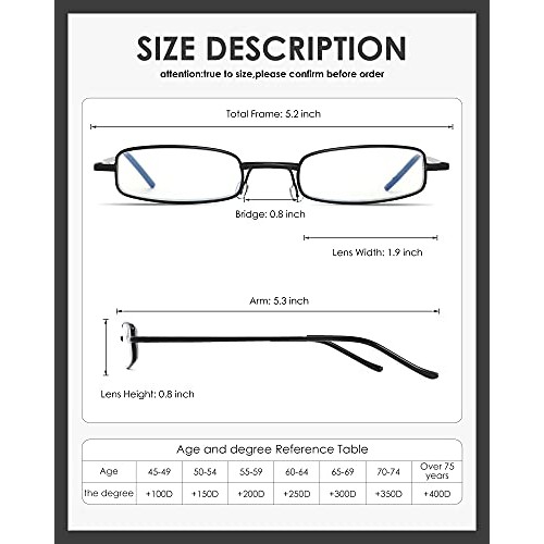 3 Pack Slim Pocket Reading Glasses for Men Women Blue Light Blocking Compact ...