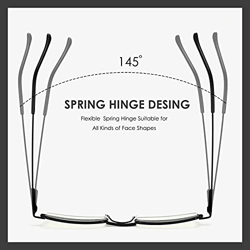 3 Pack Slim Pocket Reading Glasses for Men Women Blue Light Blocking Compact ...