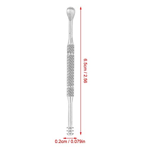 Anti-Rust Ear Pick, Mini Ear CleaningTool Earpick Spoon, Titanium Spiral Ear ...