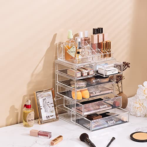 Sorbus Cosmetic Makeup and Jewelry Storage Case Display - Spacious Design - G...