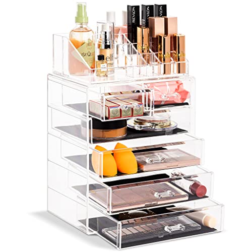 Sorbus Cosmetic Makeup and Jewelry Storage Case Display - Spacious Design - G...