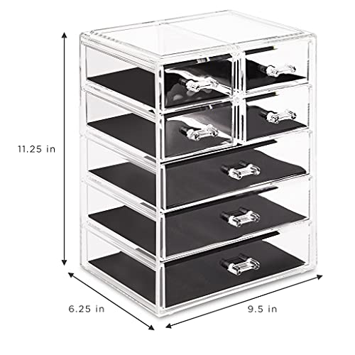 Sorbus Cosmetics Makeup and Jewelry Big Storage Case Display - Stylish Vanity...