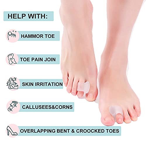 6 Pack 3 Colors Toe Separators for Overlapping Toes, Bunion Corrector for Wom...
