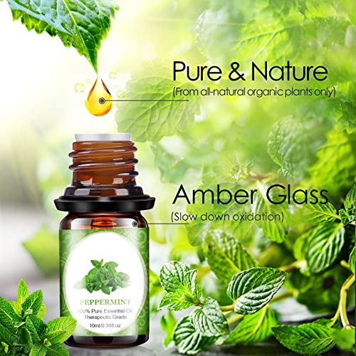 Essential Oils Set - 20x10ml Aromatherapy Essential Oil Kit for Diffuser, Mas...