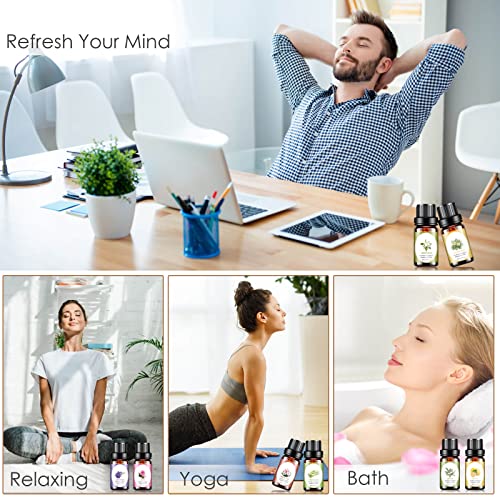 Essential Oils Set - 20x10ml Aromatherapy Essential Oil Kit for Diffuser, Mas...