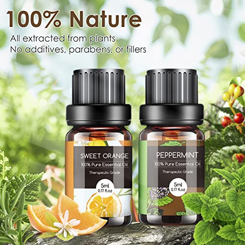 Essential Oils Set - 20x5ml Pure Essential Oils Kit for Diffuser, Humidifier,...