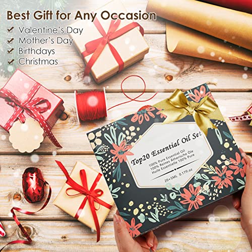 Essential Oils Set - 20x5ml Pure Essential Oils Kit for Diffuser, Humidifier,...