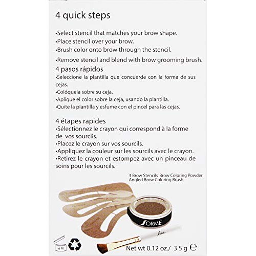 Sorme Cosmetics Always Perfect Brows, True Blond, 0.12 Ounce