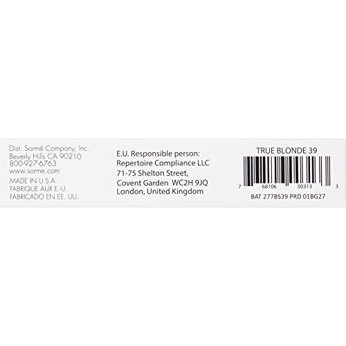 Sorme Cosmetics Always Perfect Brows, True Blond, 0.12 Ounce