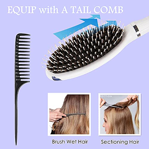 Hair Brush, Boar Bristle Hair Brushes for Women Kids Thick Curly Wet Dry Hair...