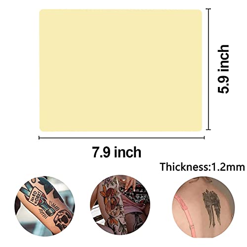 SOTICA Tattoo Practice Skins,5Pcs Tattoo Skin Practice Tattoo Fake Skin Silic...