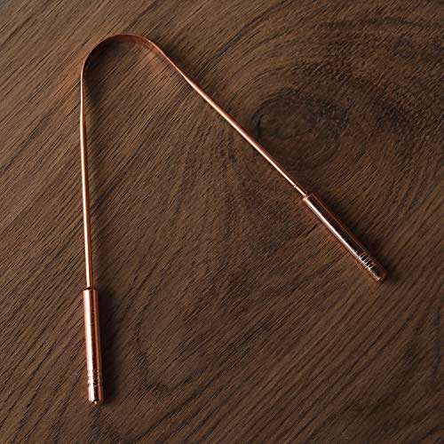 Copper Tongue Cleaners with Comfort Grip – Pure Copper – 2 Pack with 2 Hygien...