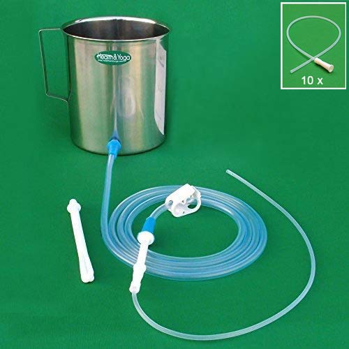HealthAndYoga(TM) Combo Superior 2 Quart Stainless Steel Enema Kit - Medical ...