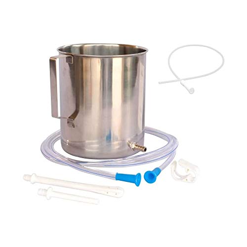 HealthAndYoga(TM) Combo Superior 2 Quart Stainless Steel Enema Kit - Medical ...