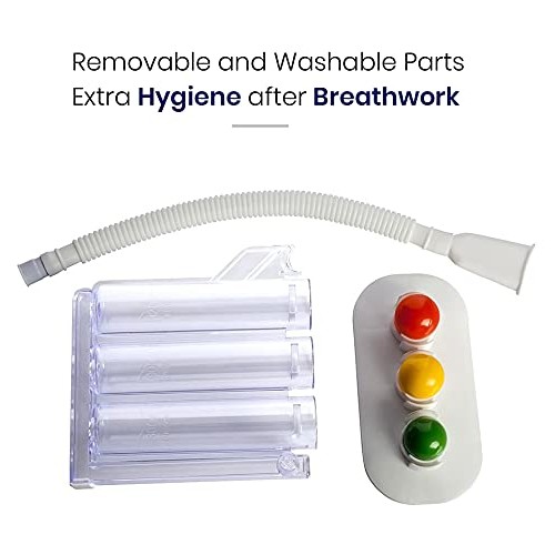 HealthAndYoga(TM) Deep Breathing Exerciser - Breath Exercise Measurement System