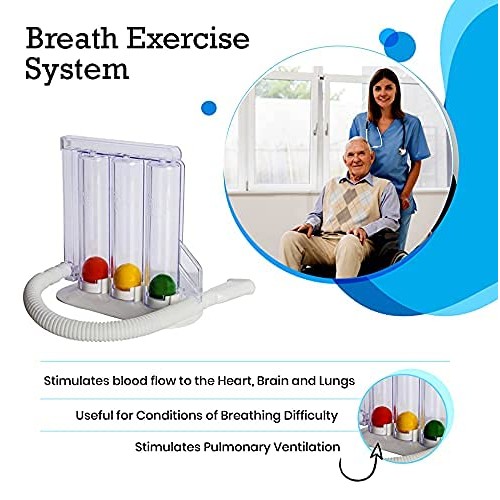 HealthAndYoga(TM) Deep Breathing Exerciser - Breath Exercise Measurement System