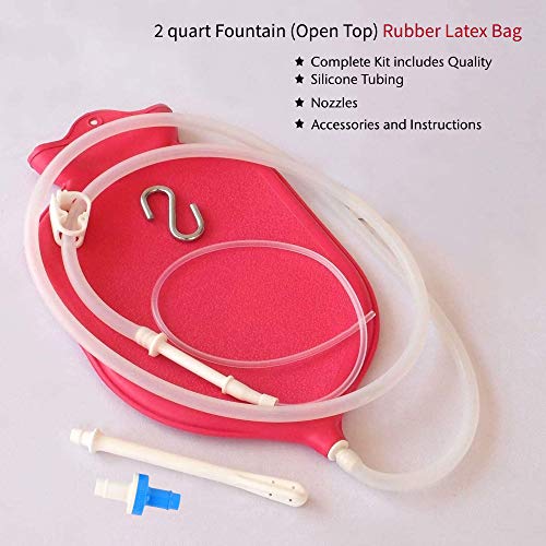 HealthAndYoga(TM) Enema Bag Kit (2 Quart) - Mess-Free, Hygienic Enema - Back ...