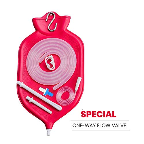 HealthAndYoga(TM) Enema Bag Kit (2 Quart) - Mess-Free, Hygienic Enema - Back ...