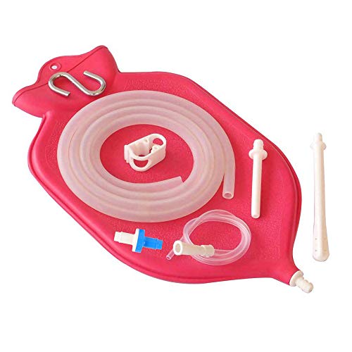 HealthAndYoga(TM) Enema Bag Kit (2 Quart) - Mess-Free, Hygienic Enema - Back ...