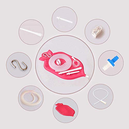 HealthAndYoga(TM) Enema Bag Kit (2 Quart) - Mess-Free, Hygienic Enema - Back ...
