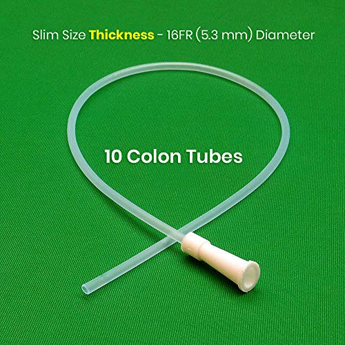 HealthAndYoga(TM) Enema Supplies - PVC Colon Tips - Saver Pack - Set of 10 (S...