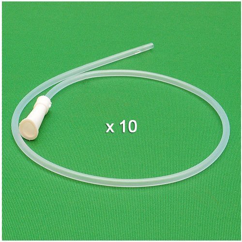 HealthAndYoga(TM) Enema Supplies - PVC Colon Tips - Saver Pack - Set of 10 (S...