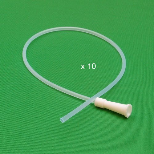 HealthAndYoga(TM) Enema Supplies - PVC Colon Tips - Saver Pack - Set of 10 (S...