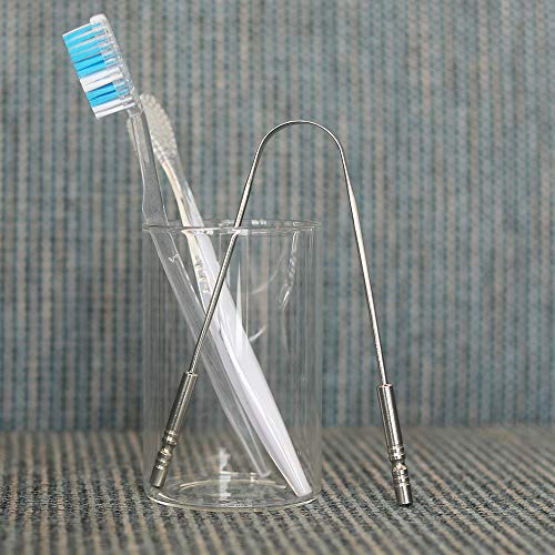 HealthAndYoga(TM) Tongue Cleaner Scraper - Hygienic Seal-Pack – Surgical Grad...