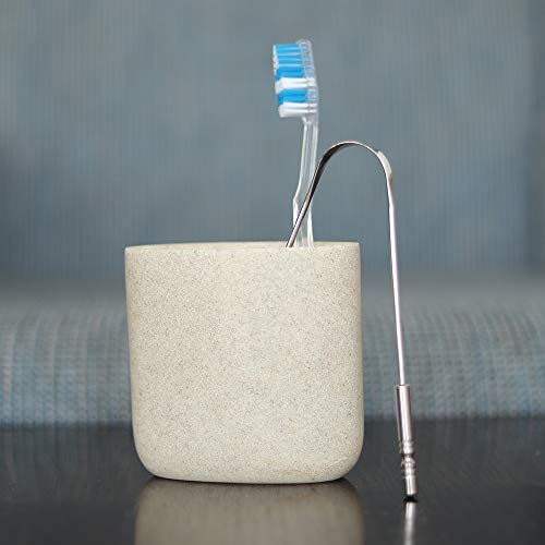 HealthAndYoga(TM) Tongue Cleaner Scraper - Hygienic Seal-Pack – Surgical Grad...