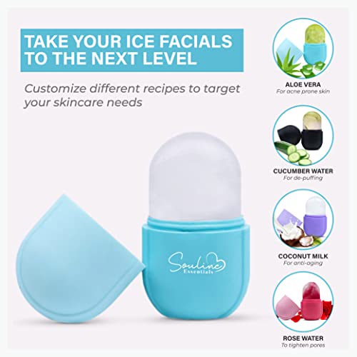 Souline Essentials Ice Facial Contour Cube, ice roller for face eyes and neck...