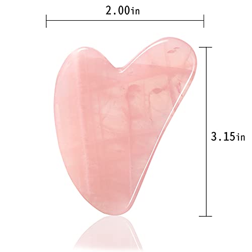 Gua Sha Facial Tool, Jade Stone Gua Sha Scraping Massage Tool for SPA Acupunc...