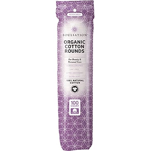 SoulSation Organic Cotton Rounds, 400 Count - Makeup Remover Pads for Face, L...