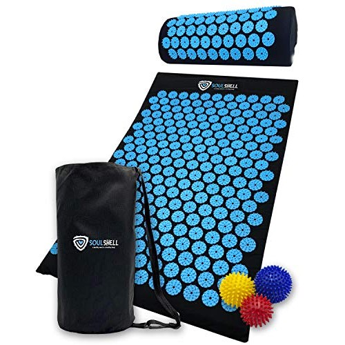 Acupressure Mat and Pillow Set for Lower Back Pain Relief & Muscle Relaxation...