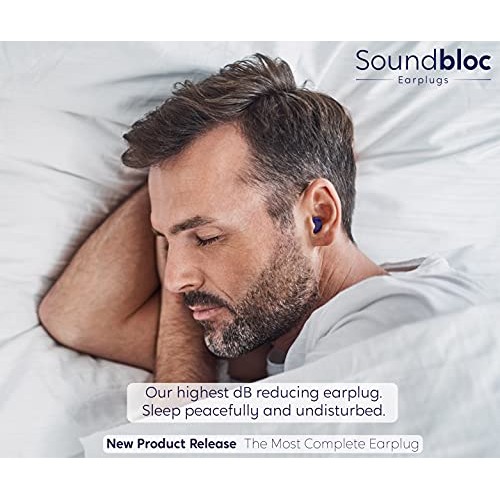 Soundbloc™ Thermo Foam Ear Plugs - 60 Pairs - 38dB - High Noise Cancelling Ea...