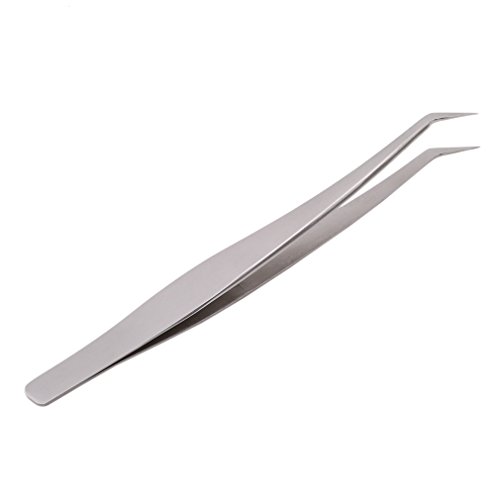 SOURBAN 1 Pcs Grafted Eyelashes Tweezers Precision Stainless Steel Feathers T...