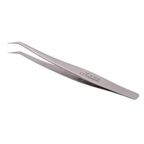 SOURBAN 1 Pcs Grafted Eyelashes Tweezers Precision Stainless Steel Feathers T...