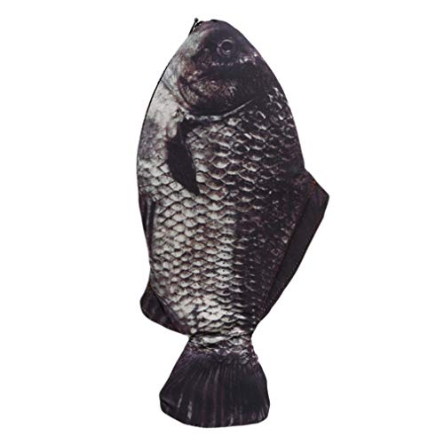 SOURBAN Simulation Squid Purse Fish Shape Zipper Pouch Cosmetic Holder 3D Pri...