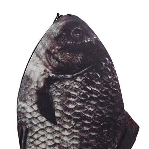 SOURBAN Simulation Squid Purse Fish Shape Zipper Pouch Cosmetic Holder 3D Pri...