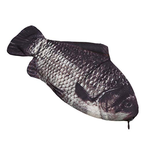 SOURBAN Simulation Squid Purse Fish Shape Zipper Pouch Cosmetic Holder 3D Pri...